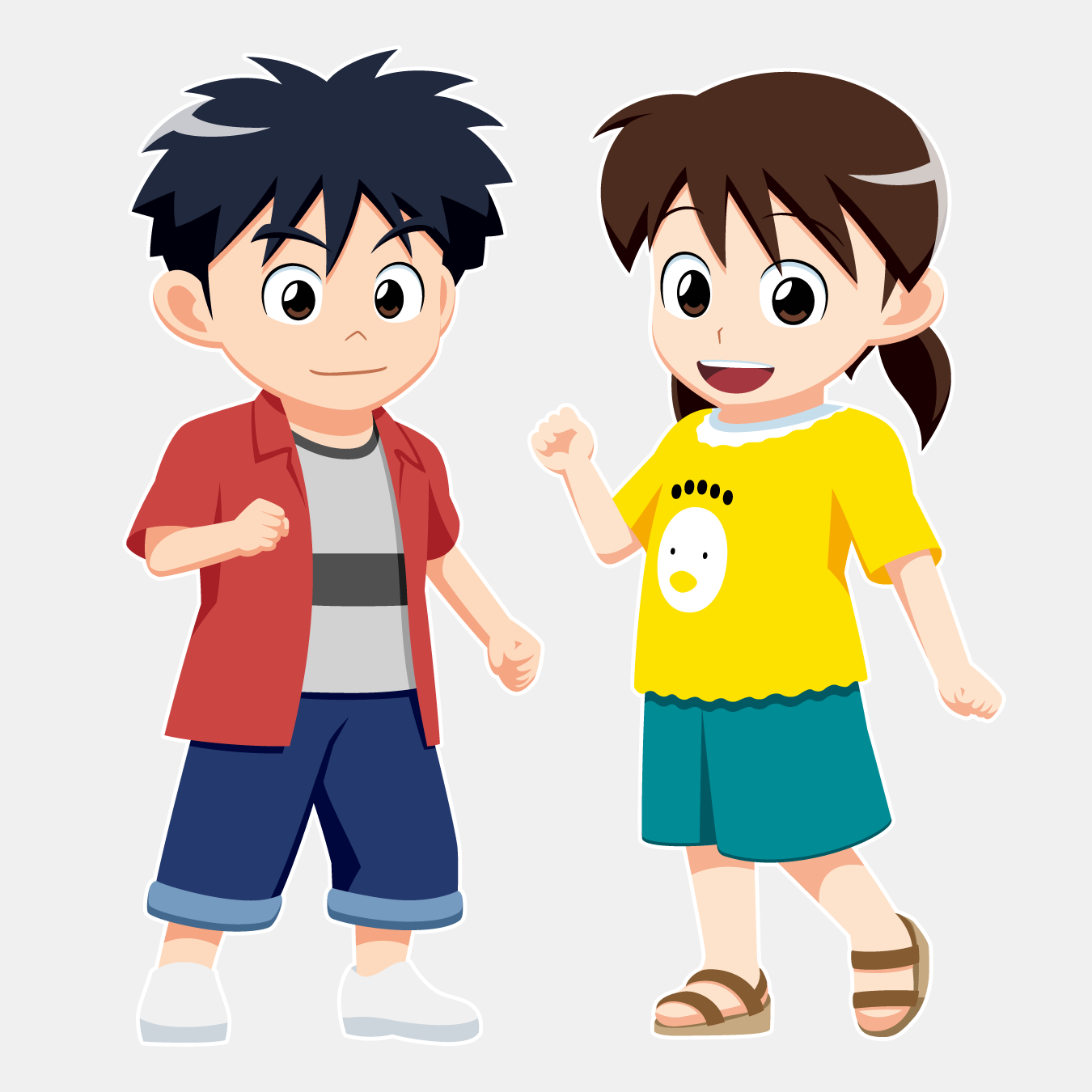 小学生　全身イラスト