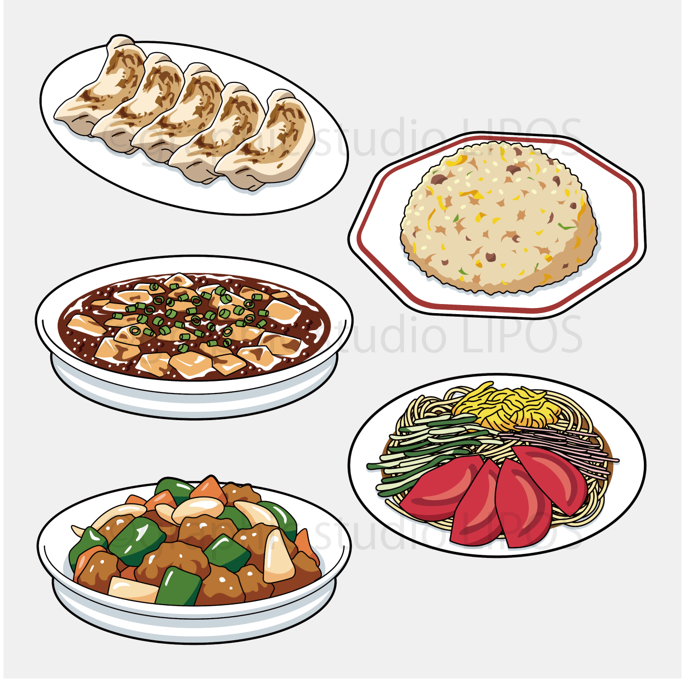 素材イラスト 中華料理