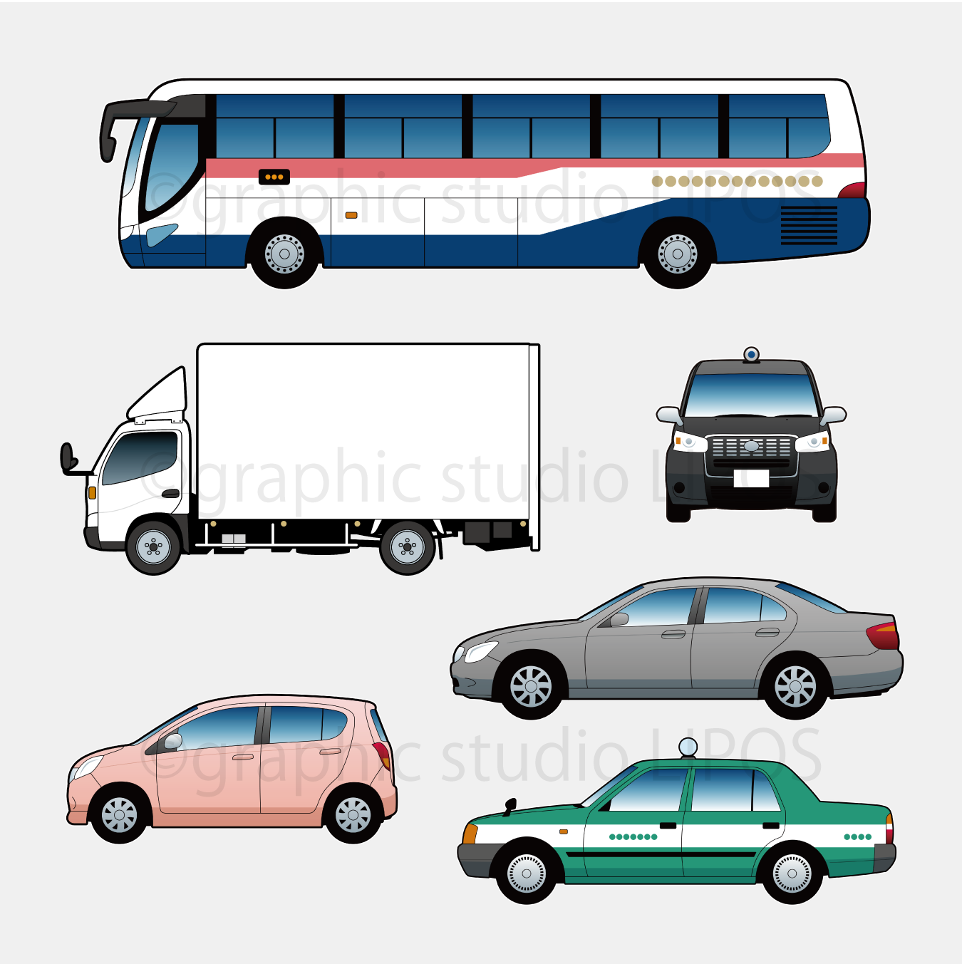 素材イラスト 自動車