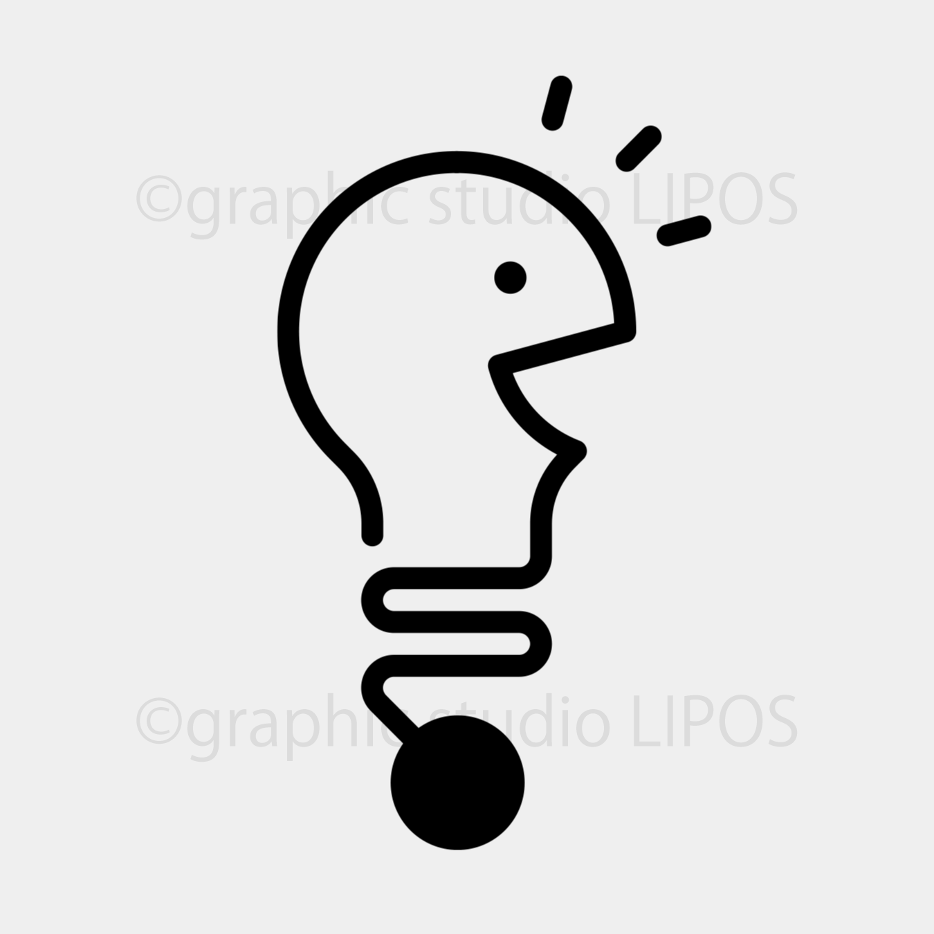 「graphic studio LIPOS」初期ロゴ案