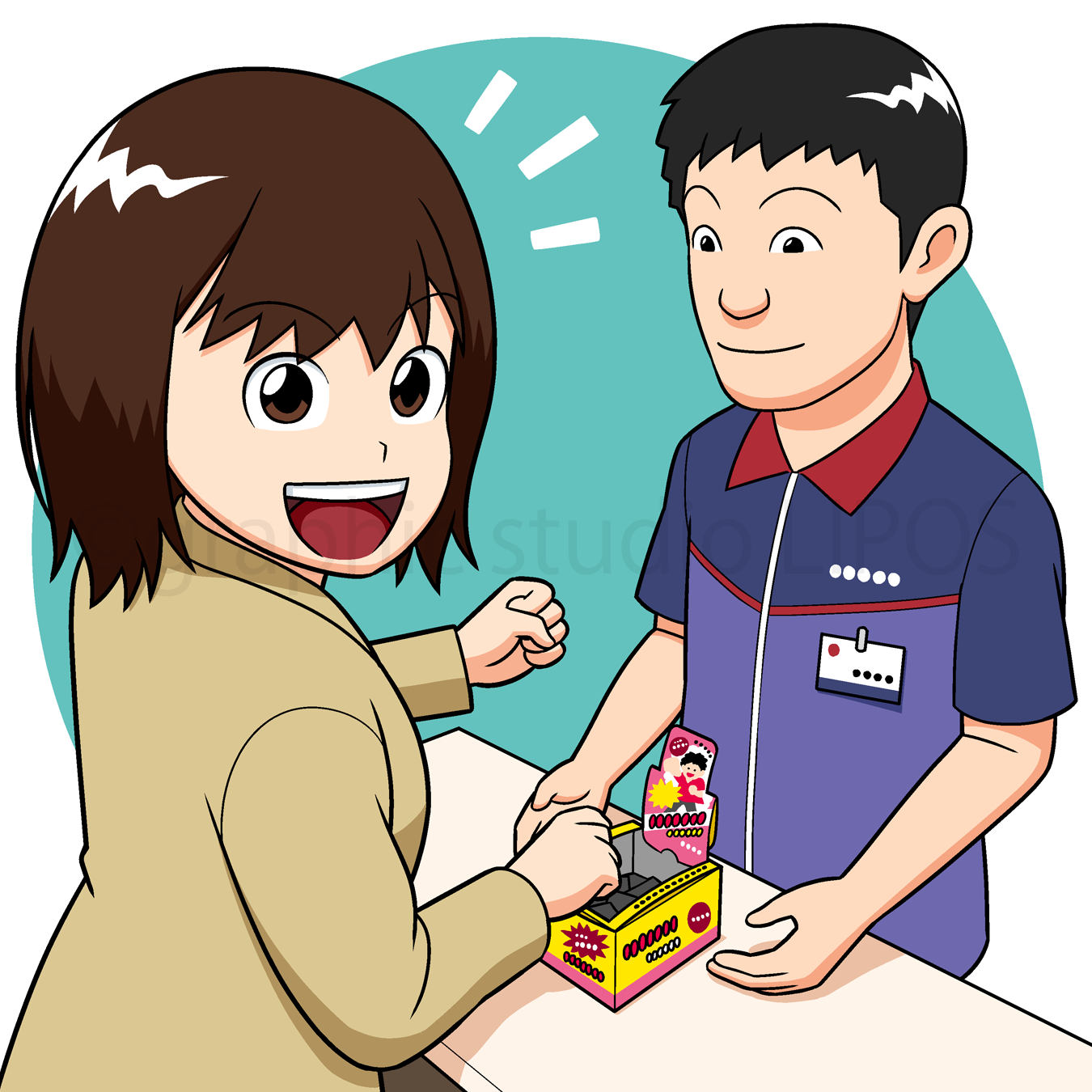 コンビニくじ イラスト